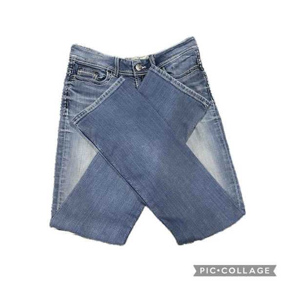 ππ BUCKLE BKE Payton Bootcut Jeans | Distressed Light Washβ Y2K 28L - Picture 3 of 6